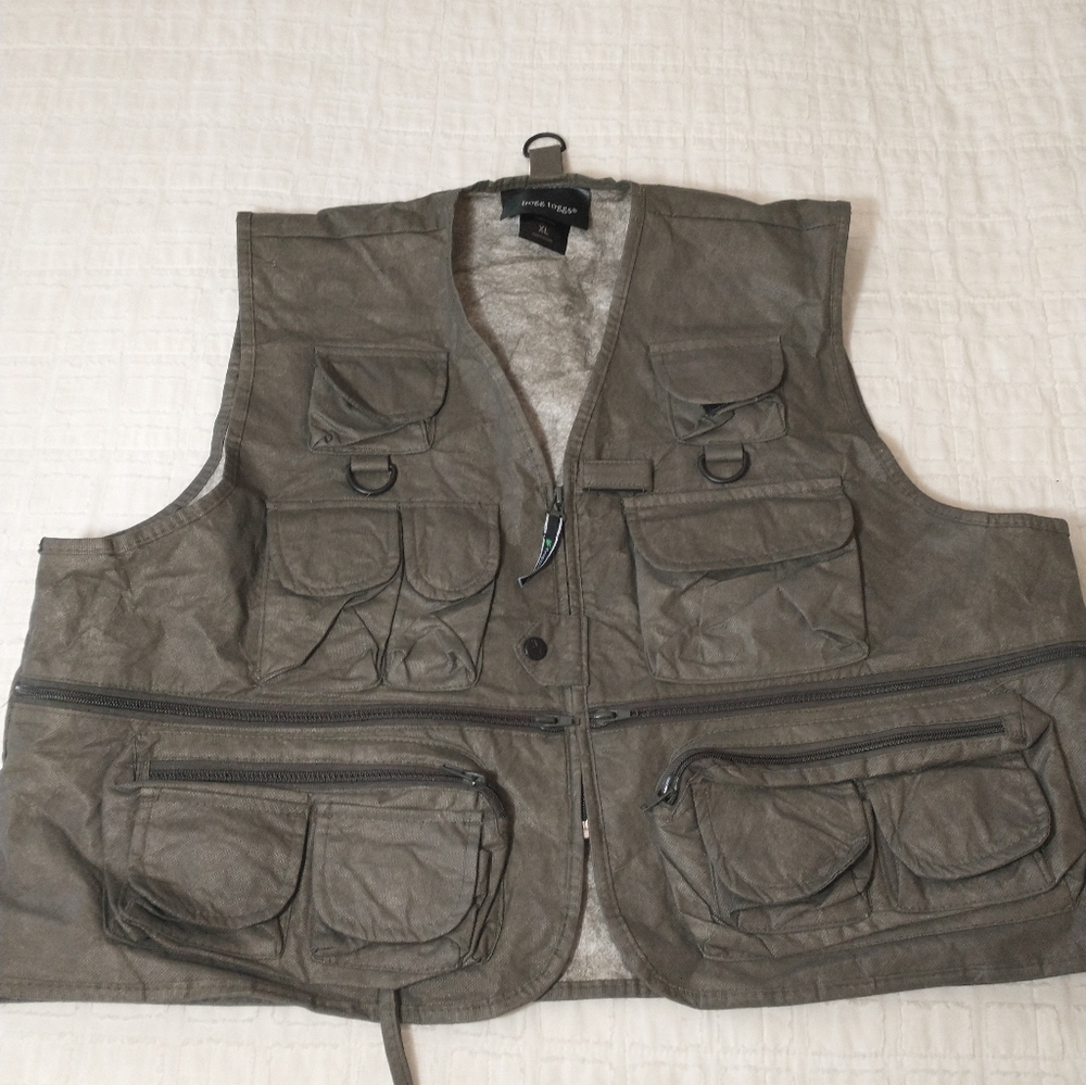Frogg Toggs Men's Utility Fishing Vest, Brown, Size XL, Hiking, Camping, Outdoor